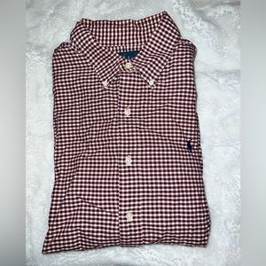 Plaid Brushed Twill Long Sleeve Woven Shirt